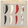 40Pcs 4 Colors Acrylic Pendants FIND-GA0008-65-2
