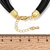 Microfiber Leather Multi-strand Cord Bracelets Makings FB-CBA983F-01G-12-3