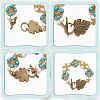 30Pcs  Alloy Toggle Clasps FIND-SP0001-56AB-6