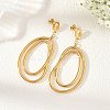 304 Stainless Steel Stud Dangle Earrings EJEW-JE07387-1