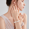 4 Strands 4 Styles Round Natural White Jade Beads Strands G-NB0005-12-6