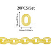 20Pcs Transparent Acrylic Quick Link Connectors OACR-TADJ0001-03K-2