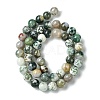Natural Agate Round Gemstone Beads Strands X-G-R255-8mm-5
