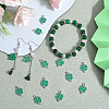 60Pcs Rack Plating Alloy Enamel Pendants ENAM-SC0004-68-4