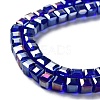 Electroplate Glass Beads Strands EGLA-R030-6x6mm-10-3