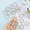 20Pcs Zinc Alloy Spring Gate Rings PALLOY-SP0001-11-3