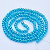 Glass Pearl Beads Strands JPS6mmY-64-1