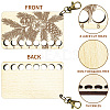  8-Position Wood Embroidery Thread Storage Trays TOOL-WH0056-029-3