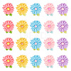 20pcs Opaque Resin Cabochons RESI-TADJ0001-08E-1