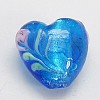 Valentine Gifts for Her Ideas Handmade Silver Foil Lampwork Beads FOIL-LHH022-M-2