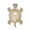 Golden Alloy Brooches WG37370-01-1