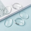 Transparent Oval Glass Cabochons X-GGLA-R022-40x30-8