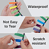 10Pcs 10 Colors Paper Self-Adhesive Stickers DIY-SP0006-12-5