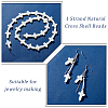 1 Strand Natural Trochid Shell/Trochus Shell Beads Strands SSHEL-GA0001-17-4