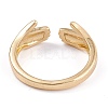 Brass Cuff Rings RJEW-B034-02G-2