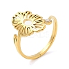 304 Stainless Steel with  Cubic Zirconia Adjustable Rings RJEW-K245-48B-G-3