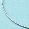 Rhodium Plated 925 Sterling Silver Bangles BJEW-G681-01A-P-3