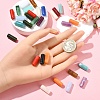 30Pcs 3 Colors Column Imitation Gemstone Acrylic Beads OACR-YW0002-52A-4