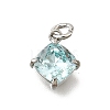Brass Glass Charms KK-V011-35P-A-1