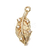 Brass Micro Pave Cubic Zirconia Pendants X1-KK-B152-13C-G-1