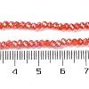 Baking Electroplate Glass Beads Strands DGLA-A039-J4mm-B01-4