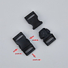SUPERFINDINGS 4Pcs Matte Alloy Side Release Buckles FIND-FH0008-69-5