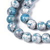Dyed Synthetic Fossil Beads Strands G-T139-6mm-66G-4