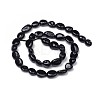 Natural Black Tourmaline Beads Strands X-G-L493-51-3
