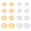 BENECREAT 48Pcs 8 Styles Brass Connector Charms KK-BC0012-88-1