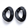 Opaque Spray Painted Acrylic Linking Rings OACR-S036-001B-I07-1