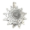 Tibetan Style Alloy Big Pendants FIND-D037-02AS-01-1