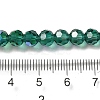 Electroplate Transparent Glass Beads Strands EGLA-A035-T6mm-L18-4