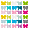 30Pcs 15 Colors Food Grade Eco-Friendly Silicone Focal Beads SIL-PH0001-14-1