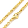 Brass Wheat Chain Necklaces for Women NJEW-G084-24G-2