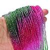 Transparent Painted Glass Beads Strands X1-DGLA-A034-T2mm-A06-2