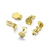 Brass Clip-on Earrings Findings KK-L184-24C-1