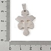 304 Stainless Steel Pendants STAS-C103-02GP-01-3