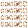 24Pcs 6 Styles 304 Stainless Steel Grooved Finger Ring Settings STAS-ME0003-12RG-1