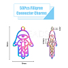 Ion Plating(IP) 201 Stainless Steel Pendants STAS-DC0013-30-2