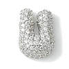 Rack Plating Brass Clear Cubic Zirconia Pendants KK-S378-01P-U-1