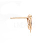 Brass Earring Findings X-KK-S356-442-NF-2