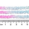 Transparent Glass Bead Strands GLAA-H023-03K-5