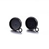 304 Stainless Steel Stud Earring Settings STAS-H467-08B-10mm-2