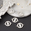 Flat Round Alloy Connector Charms FIND-YW0003-44-5
