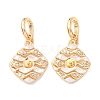 Brass Micro Pave Cubic Zirconia Peg Bails KK-A279-06G-1