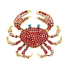 Ocean Style Alloy Rhinestone Brooch Pins for Backpack Clothes PW-WG140DD-01-1