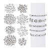 8 Sets 8 Styles CCB Plastic Beads Sets CCB-PH0001-30-6