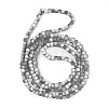 Frosted Crackle Glass Beads Strands GLAA-U001-4mm-M06-3