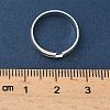 Adjustable Brass Finger Rings Components KK-K414-09S-3