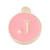 Golden Plated Alloy Enamel Charms ENAM-Q437-14J-1